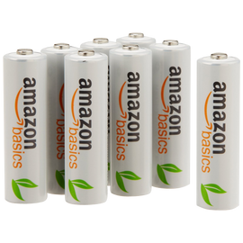 AmazonBasics 8 Pack AA Ni-MH Pre-Charged Rechargeable Batteries